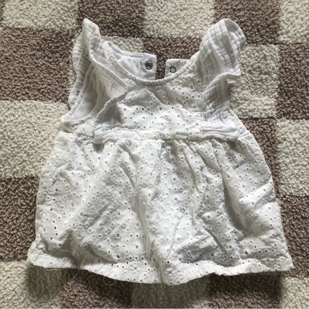 BOGO 🎊 Cat & Jack White Eyelet Baby Dress / Blouse